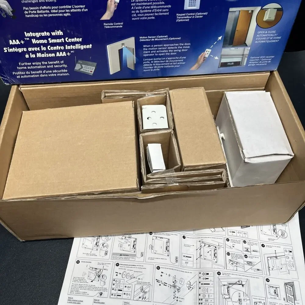 Skylink DM-001 Automatic Swing Door Opener System Install Kit W/Remote NOB